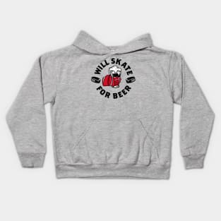 Will skate for beer Kids Hoodie